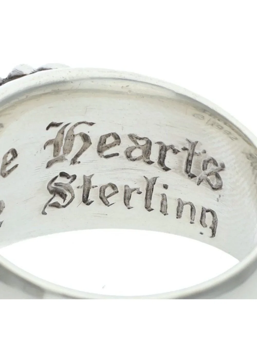Chrome Hearts Flrl Floral Cross Silver Ring